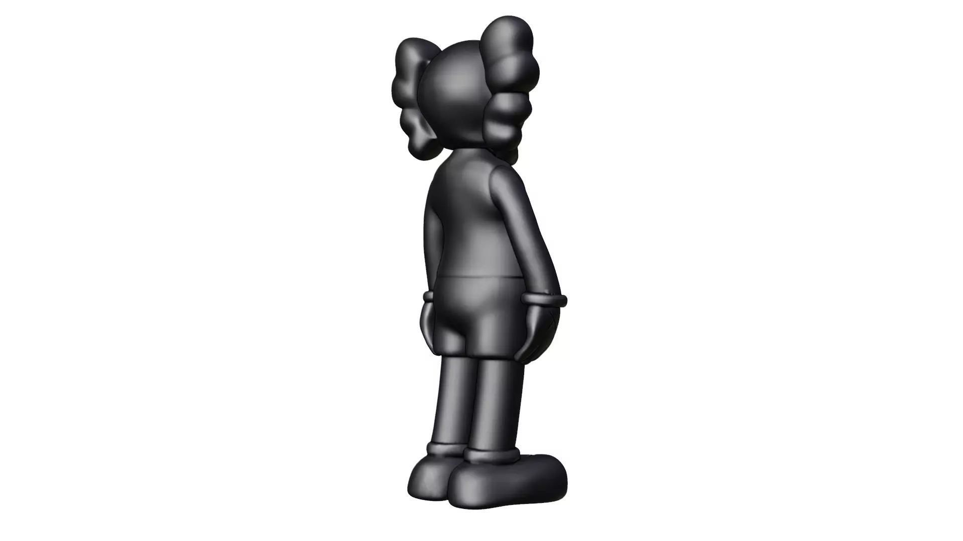 KAWS Black Companion 3D print model_7