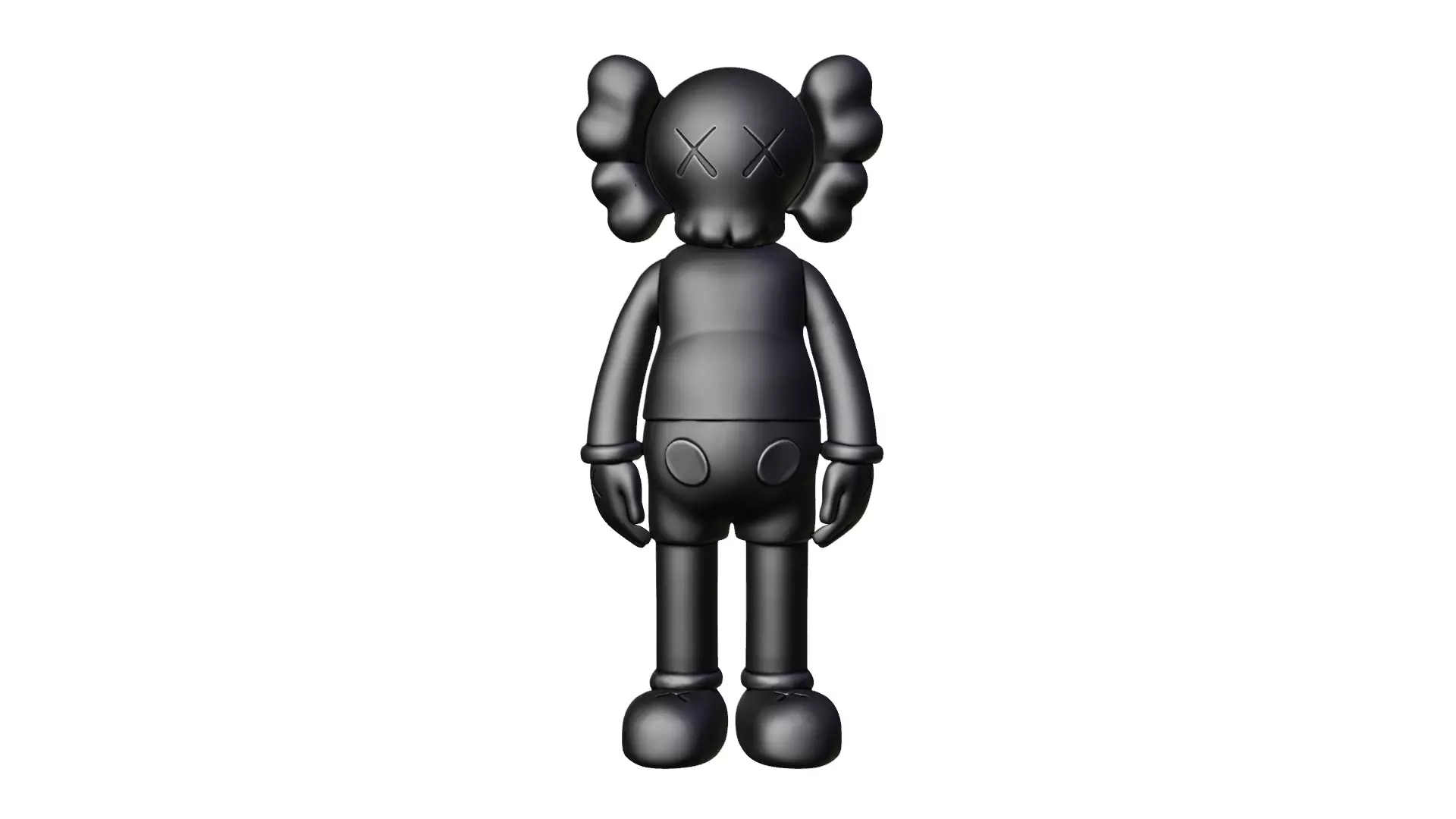 KAWS Black Companion 3D print model_10