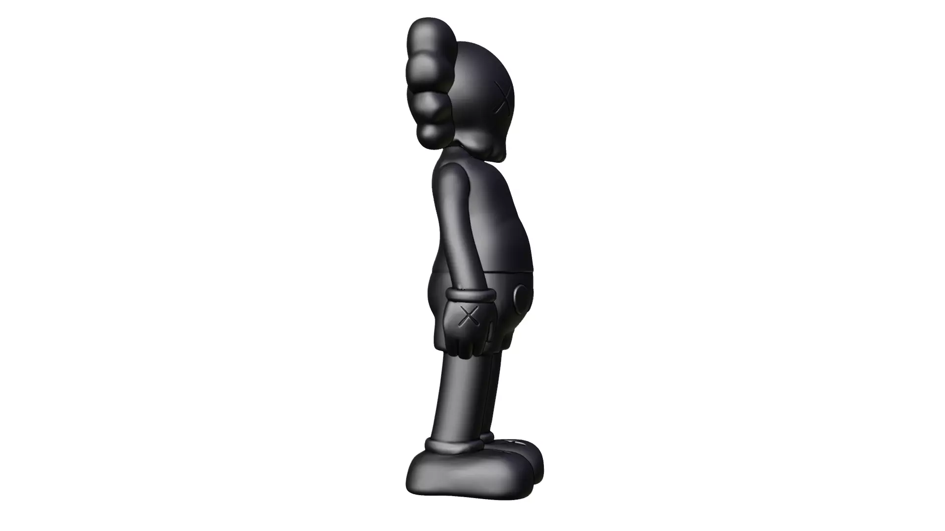KAWS Black Companion 3D print model_8
