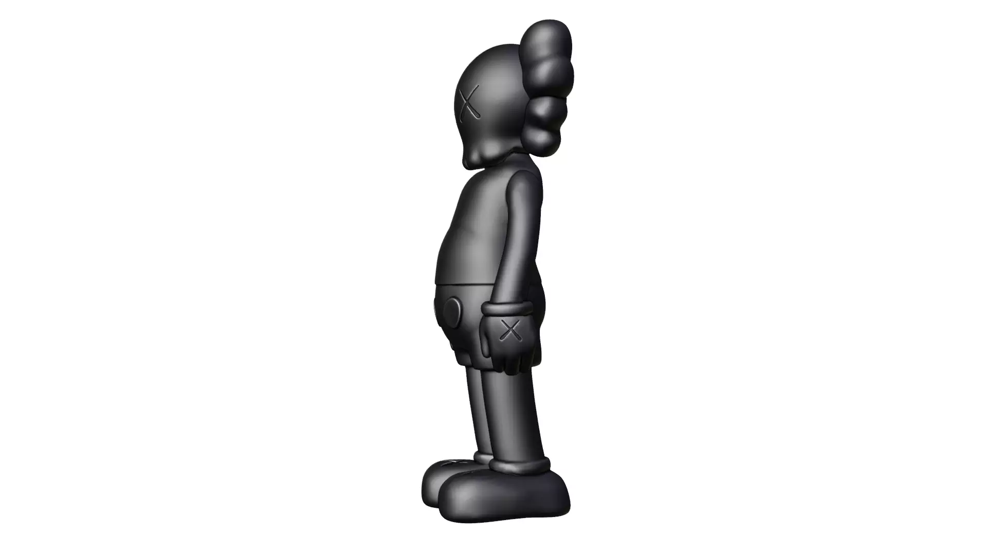 KAWS Black Companion 3D print model_4