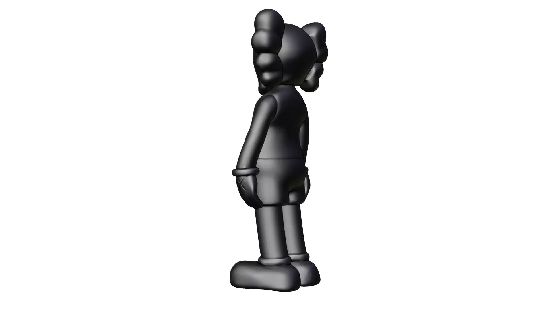 KAWS Black Companion 3D print model_5