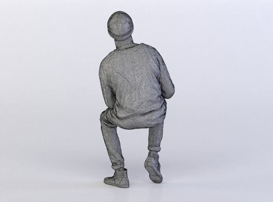 Tyrone 0333 Man sitting 3D model_6