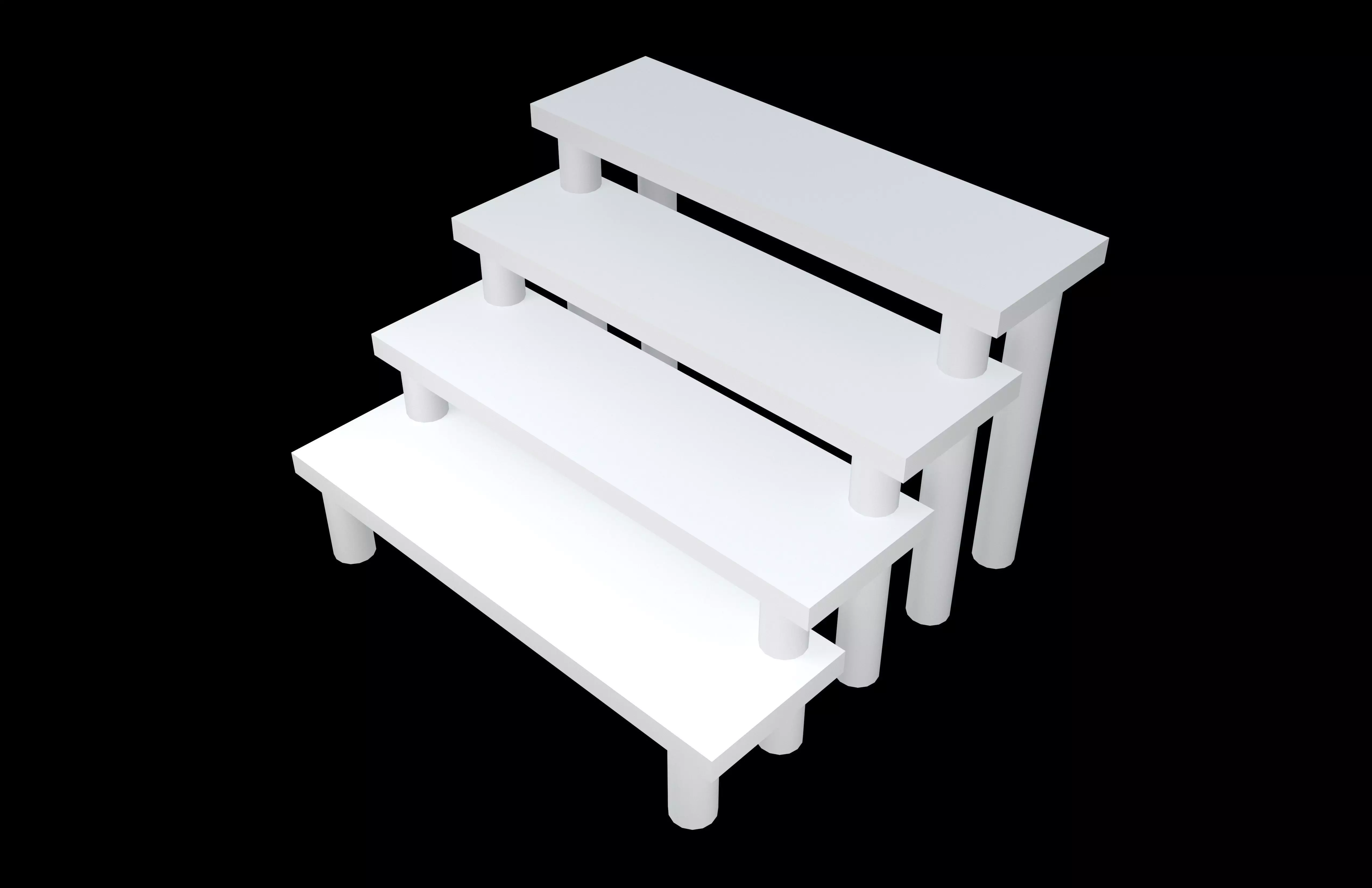 Model Display Rack v3 002 Low-poly 3D model_2
