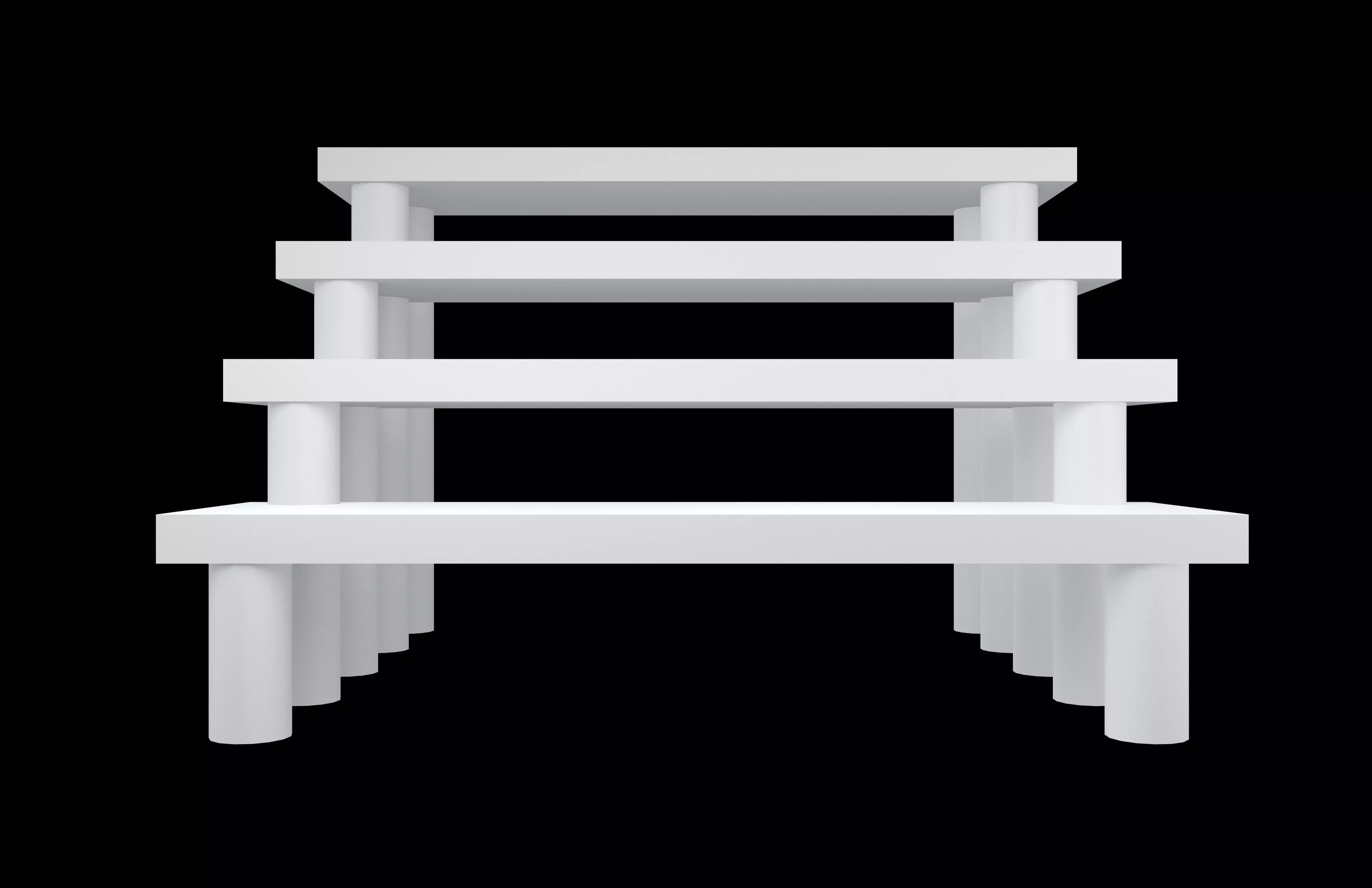 Model Display Rack v3 002 Low-poly 3D model_1