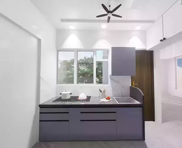 semi modular kitchen
