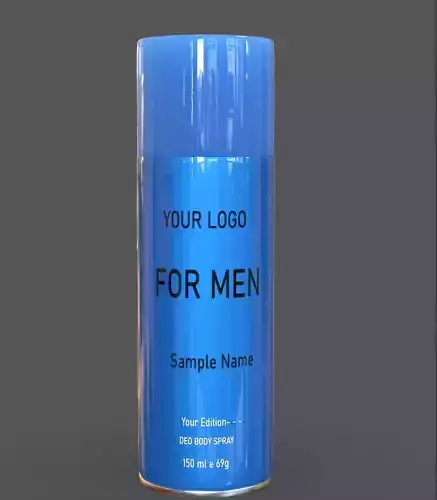 Mockup Body Spray Men 