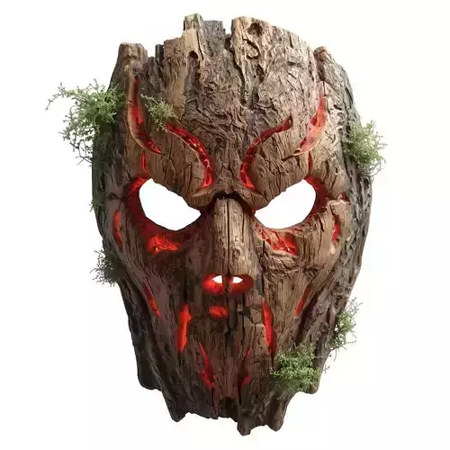 Ancient Treant Mask 3D Model Elemental Wood Spirit
