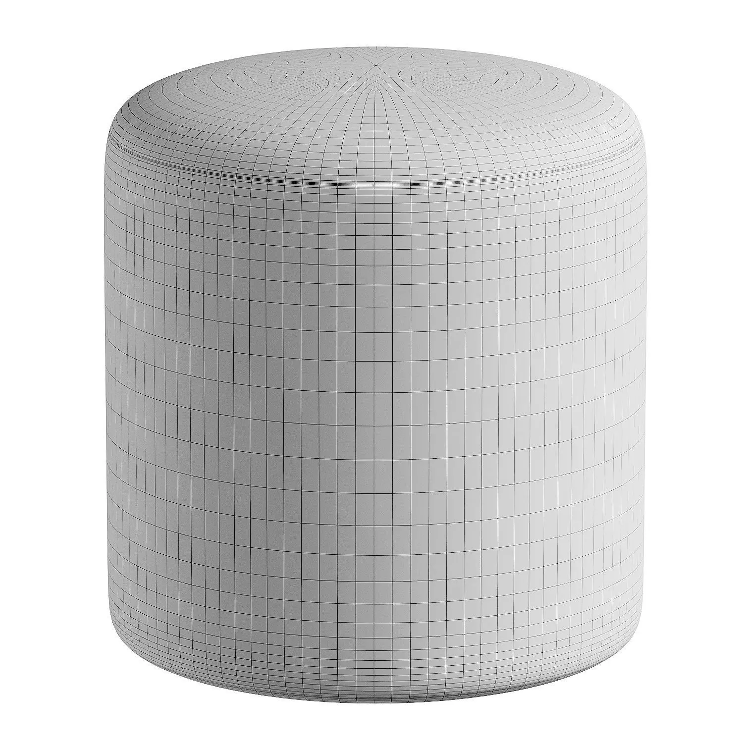 rozy pouf 3D model_6
