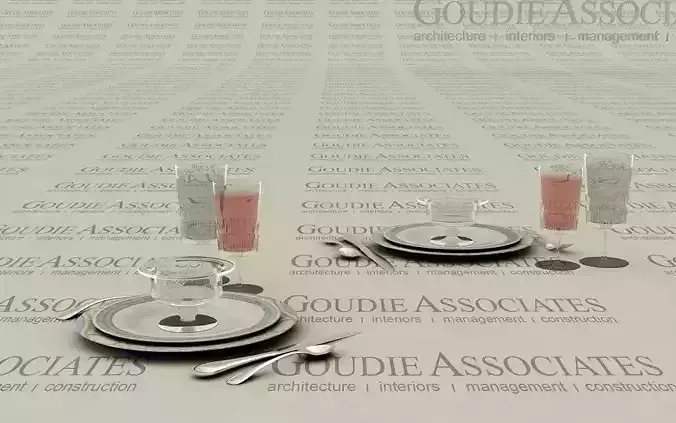 Table set Louis Vuitton plate cup