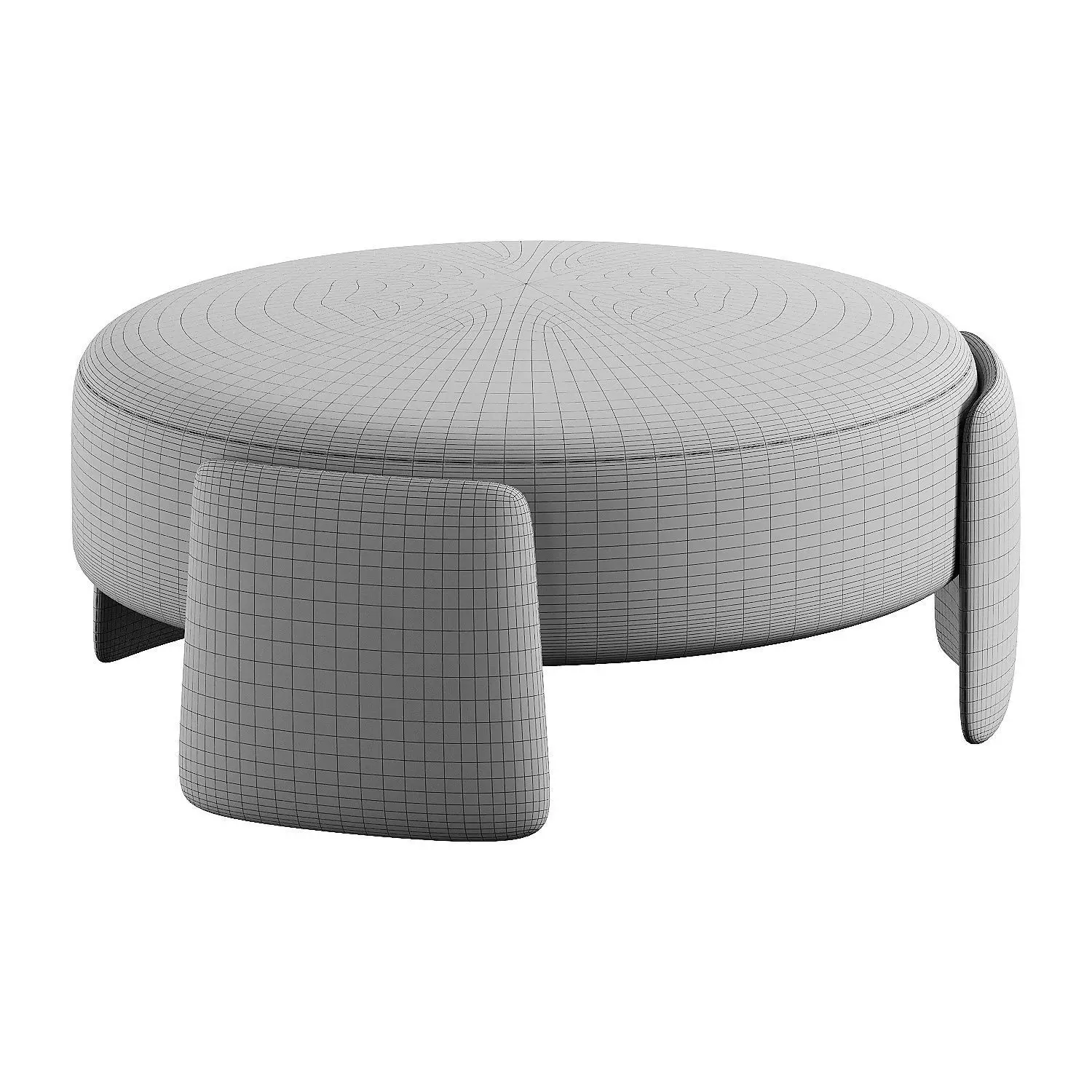 pouf medium ruuna 3D model_6