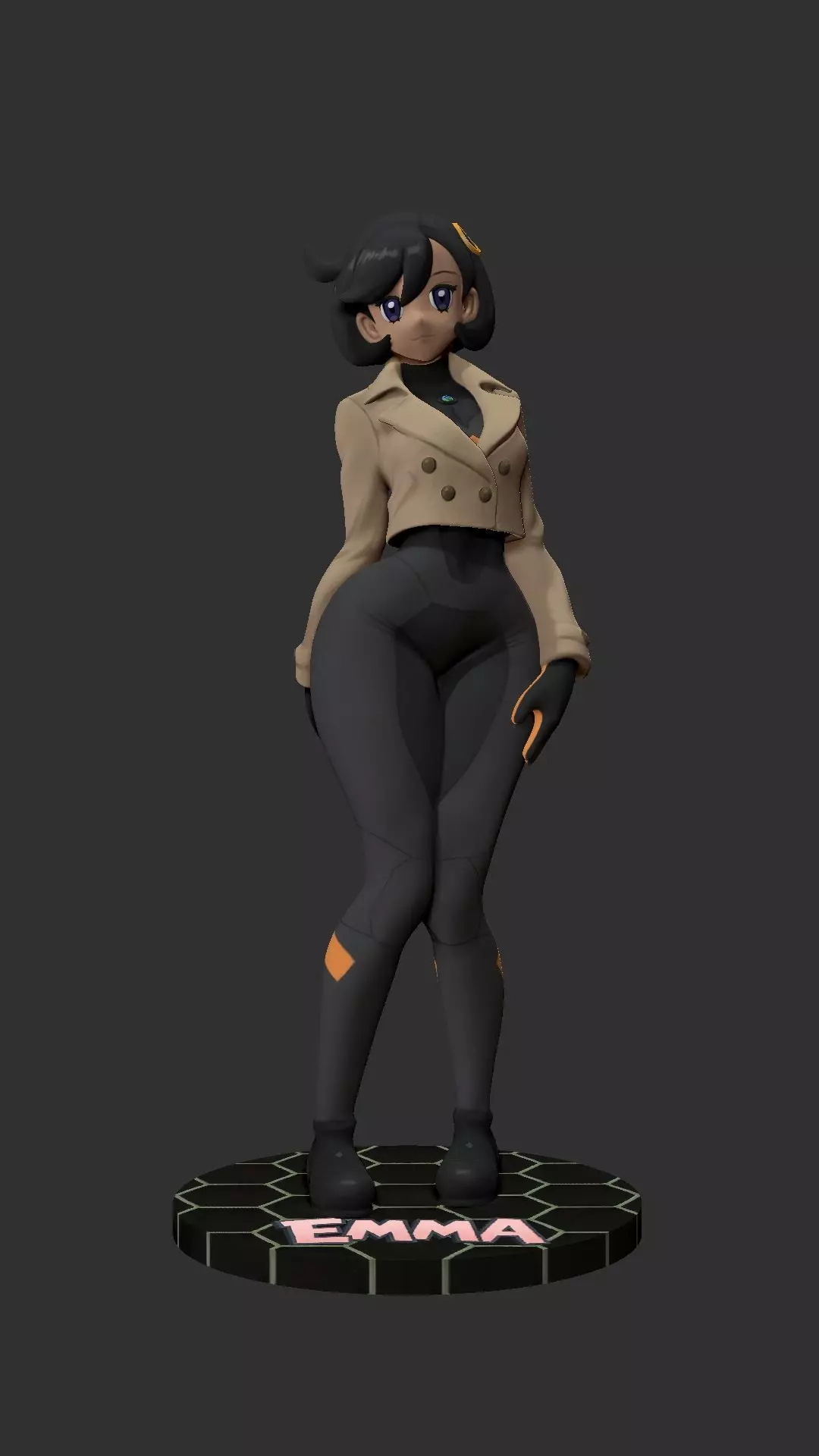 Thicc Emma Pokemon Model 3D print model_0