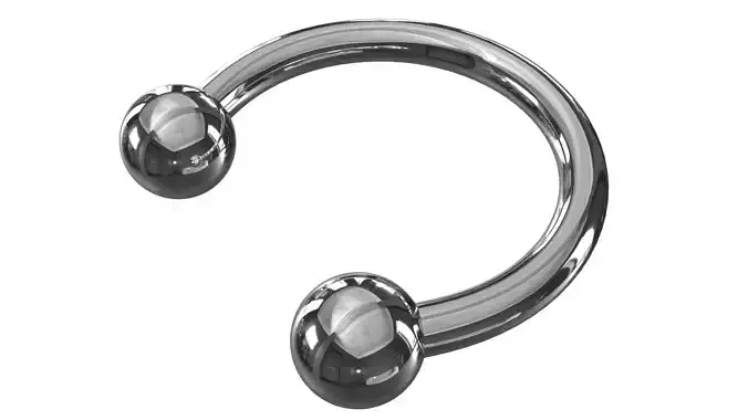 Nipple Piercing PBR Low-poly 3D model