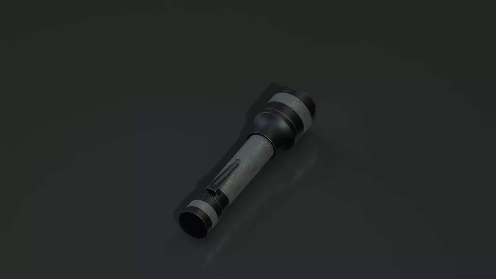 Realistic Flashlight Low-poly 3D model_4