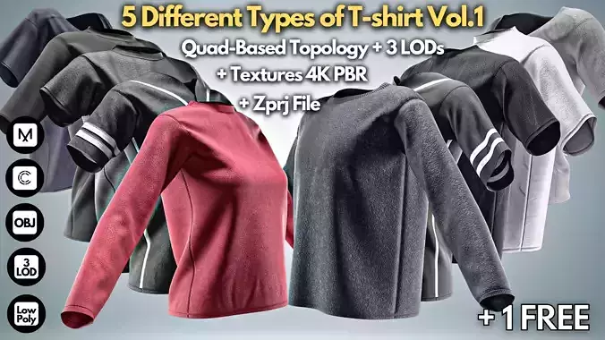 5 Different Types of Tshirt Vol1