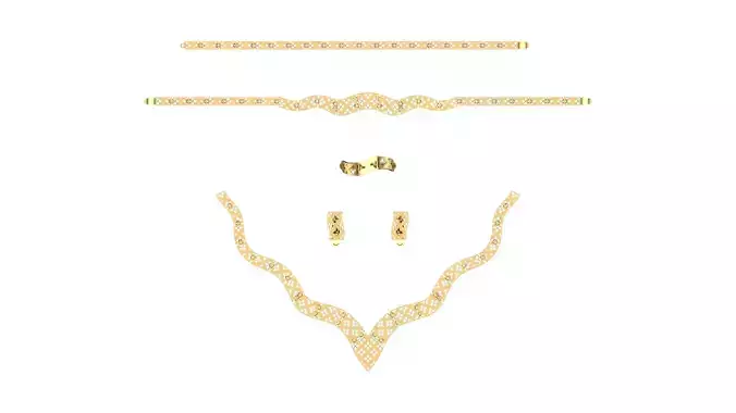 Lightweight Waterway Full Set - 3D Jewelry Model N04 - 14-16 gr