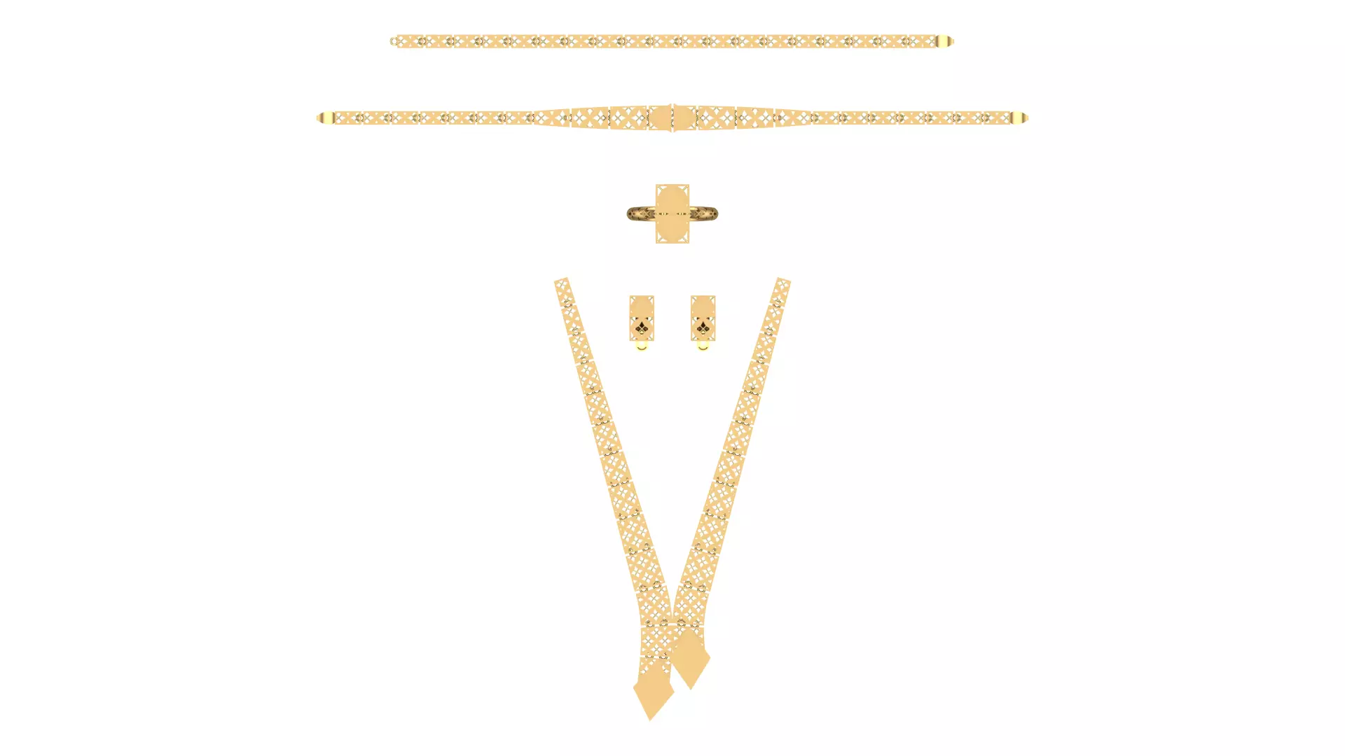 Lightweight Waterway Full Set - 3D Jewelry Model N05 - 14-16 gr 3D print model_0