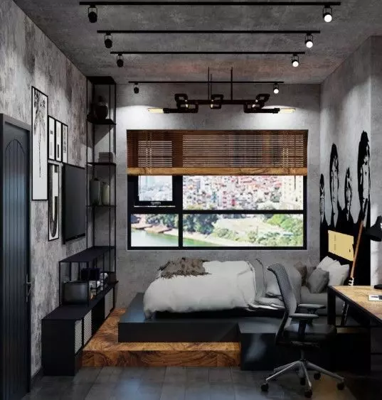 Bedroom and Office Interior Model 3D model_17