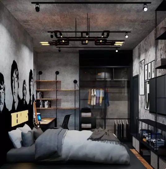 Bedroom and Office Interior Model 3D model_4