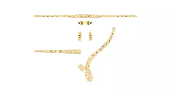 Lightweight Waterway Full Set - 3D Jewelry Model N06 - 14-16 gr 