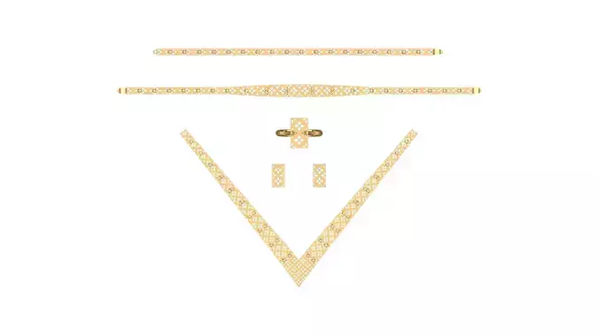 Lightweight Waterway Full Set - 3D Jewelry Model N07 - 14-16 gr