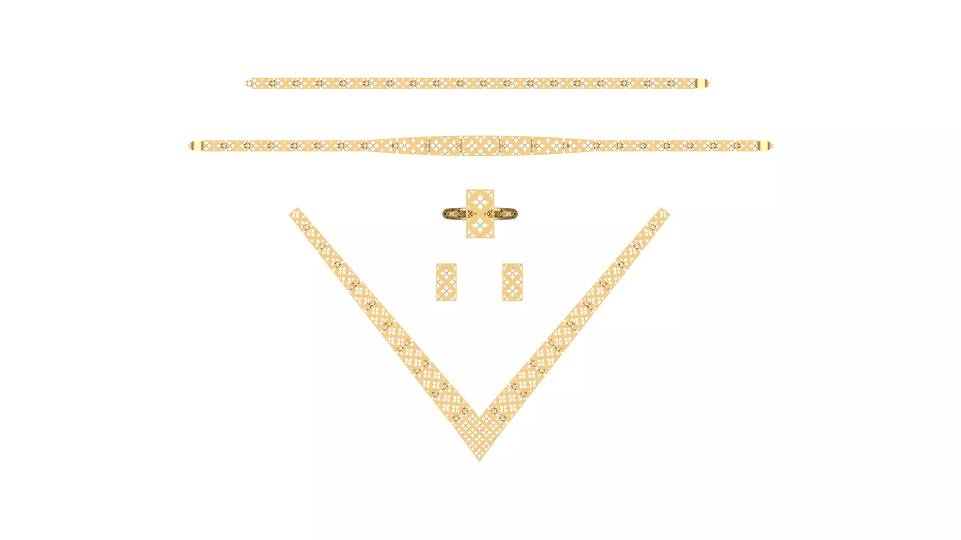 Lightweight Waterway Full Set - 3D Jewelry Model N07 - 14-16 gr 3D print model