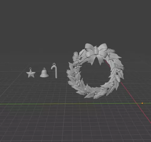 Christmas Door Decor  for Front Door 3D print model_1