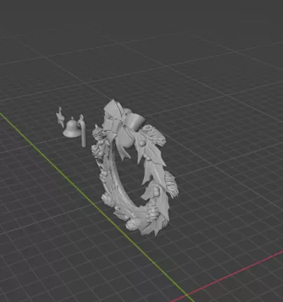 Christmas Door Decor  for Front Door 3D print model_3