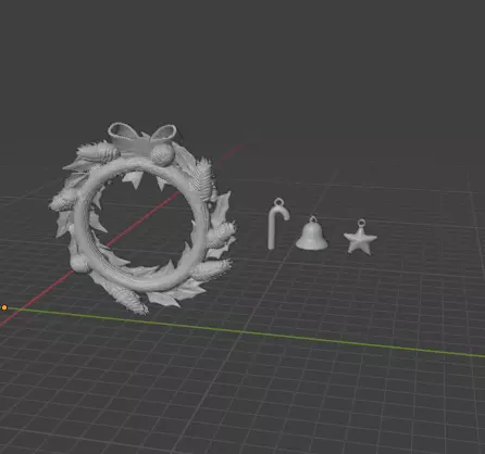 Christmas Door Decor  for Front Door 3D print model_2