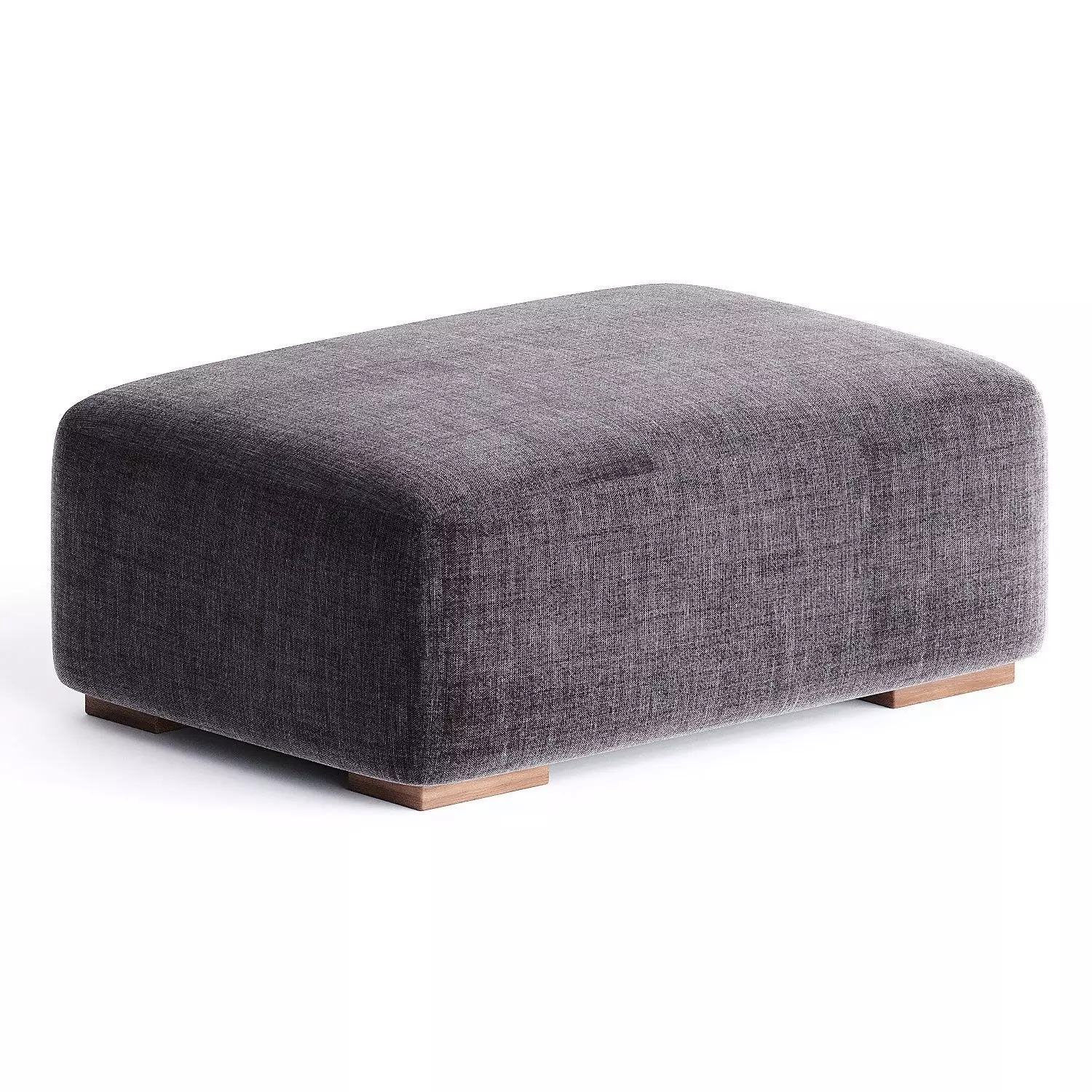 pouf sidonie grey 3D model_4