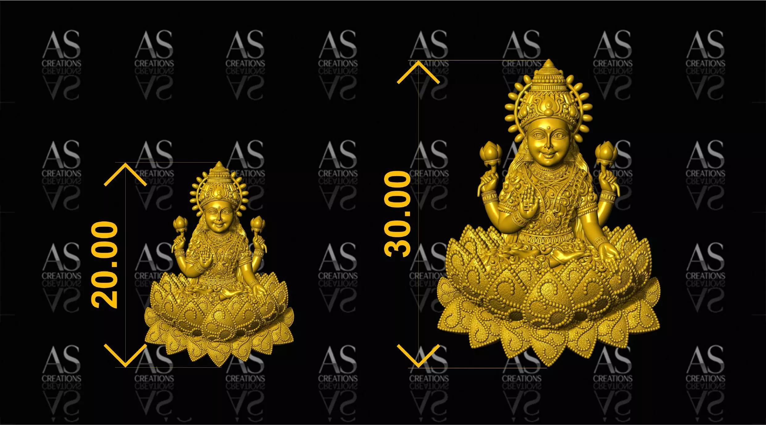 DEVINE LAKSHMI INDIAN GODDESS COLLECTION IN PAPER CASTING  3D print model_7