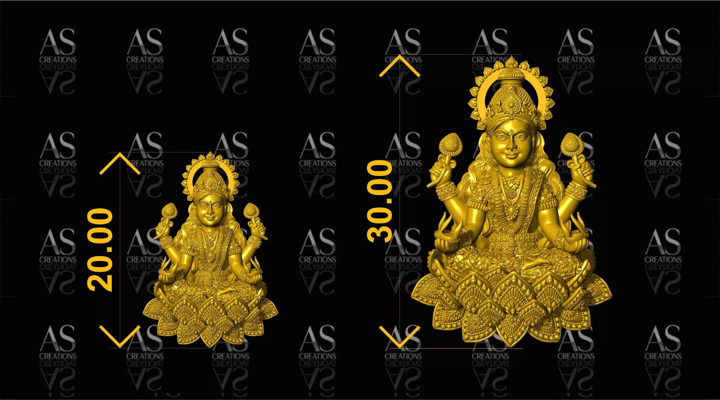DEVINE LAKSHMI INDIAN GODDESS COLLECTION IN PAPER CASTING  3D print model_57