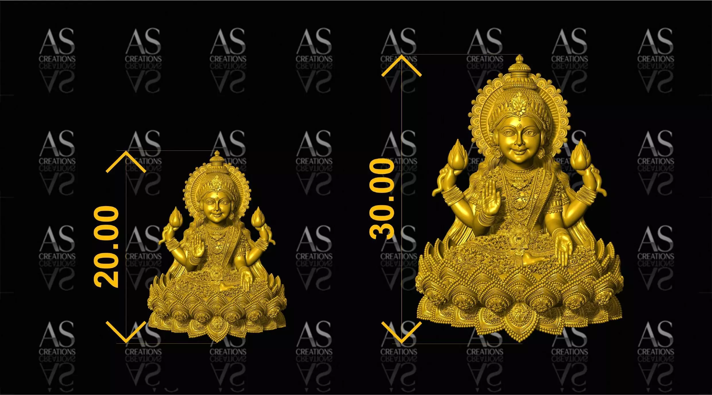DEVINE LAKSHMI INDIAN GODDESS COLLECTION IN PAPER CASTING  3D print model_45