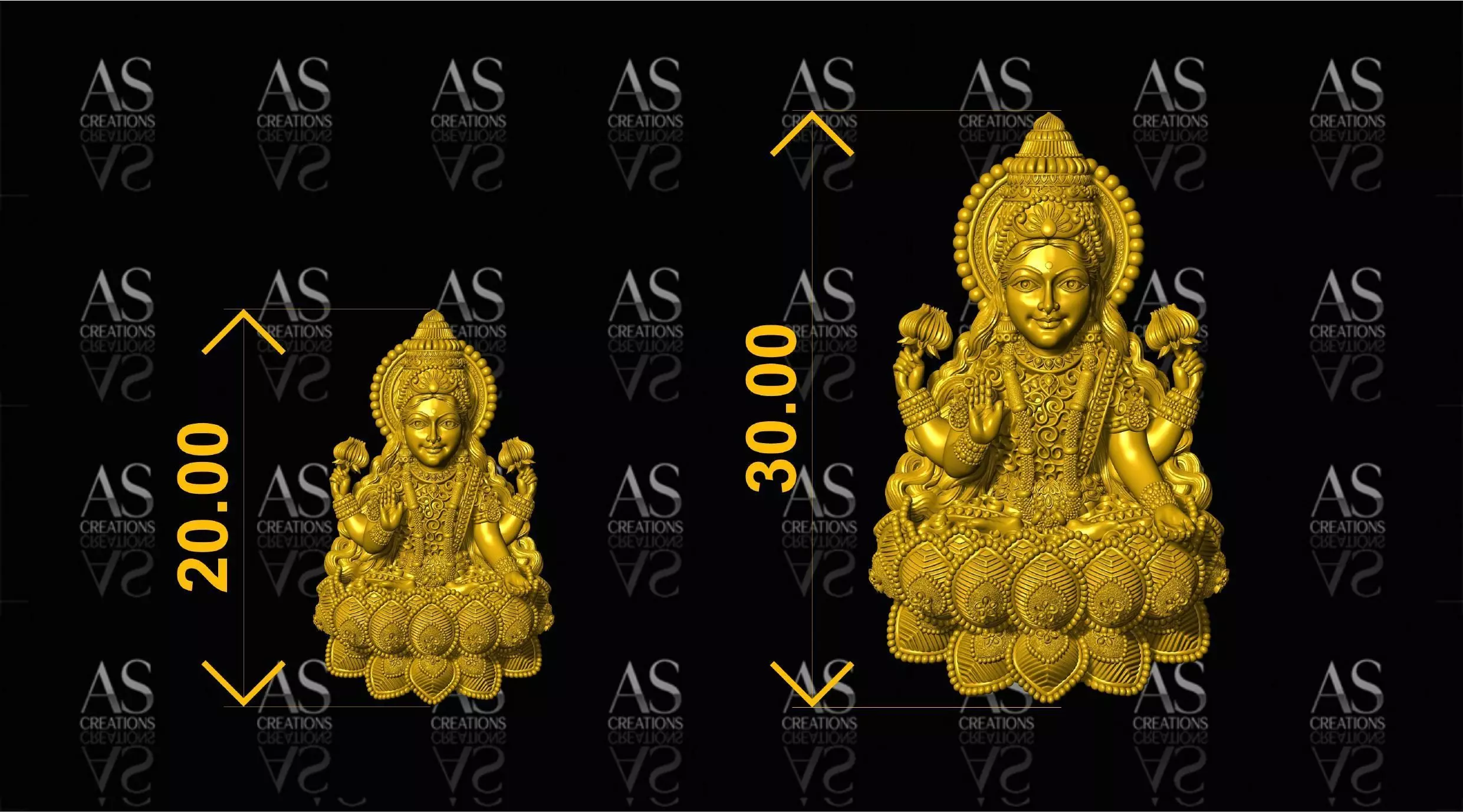 DEVINE LAKSHMI INDIAN GODDESS COLLECTION IN PAPER CASTING  3D print model_53