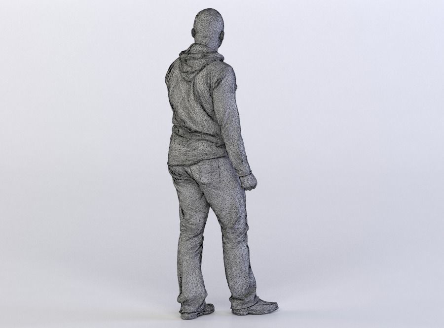 Ray 0128 Man in a plaid shirt 3D model_6