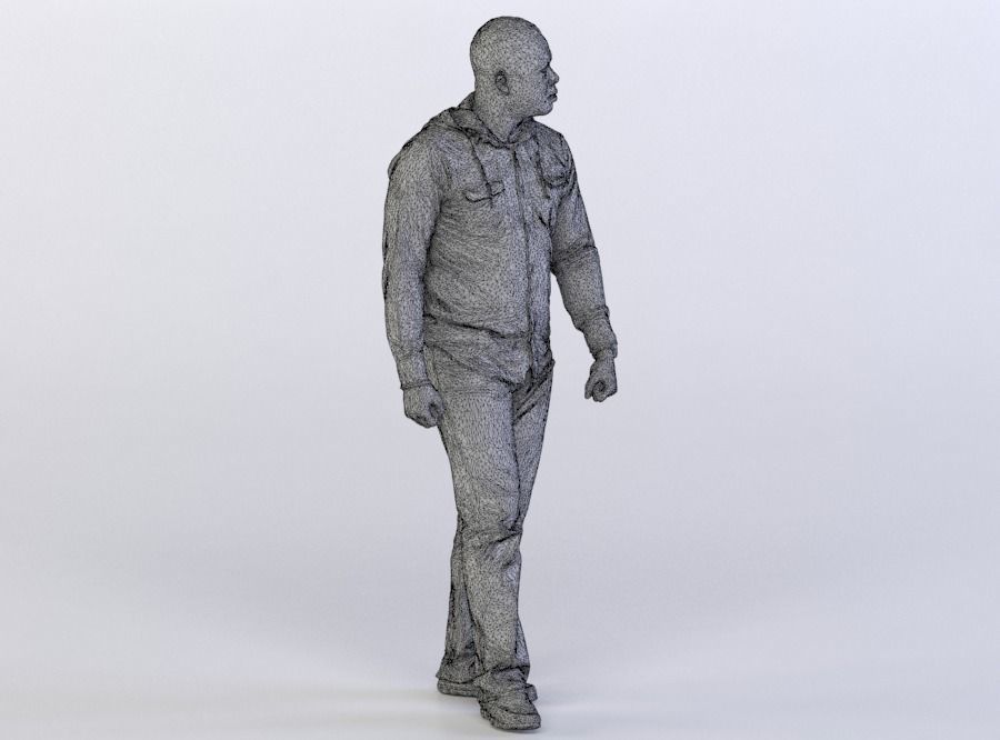 Ray 0128 Man in a plaid shirt 3D model_7