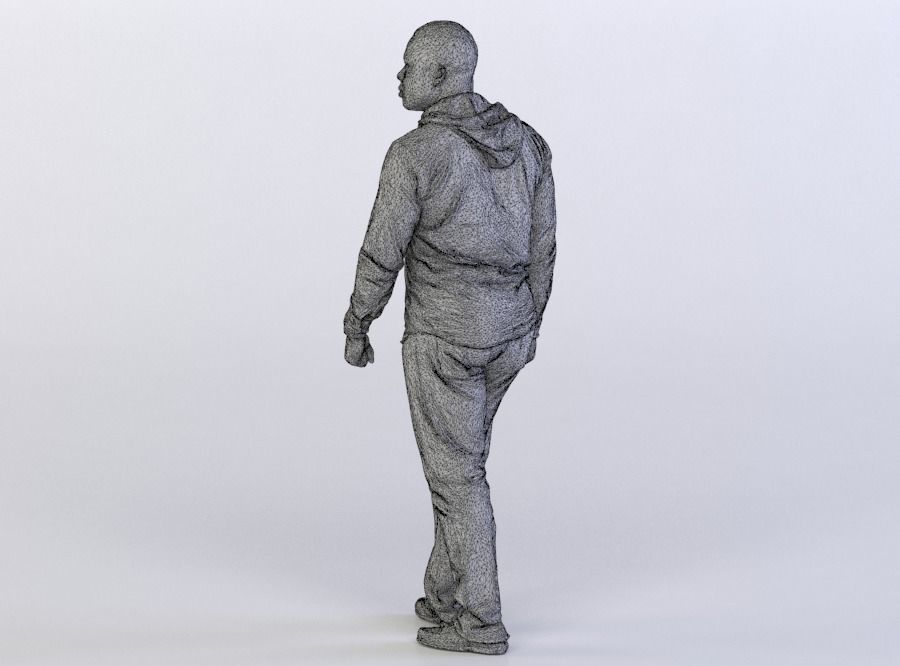 Ray 0128 Man in a plaid shirt 3D model_5