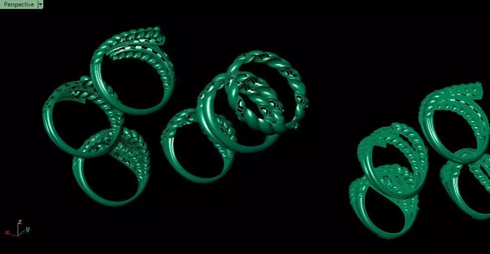 6 fusion cut rings 3D print model_3