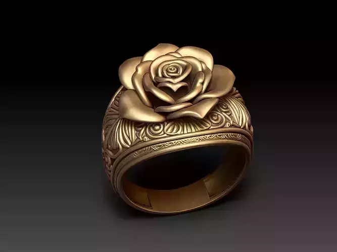 Rose Flower Ring M72