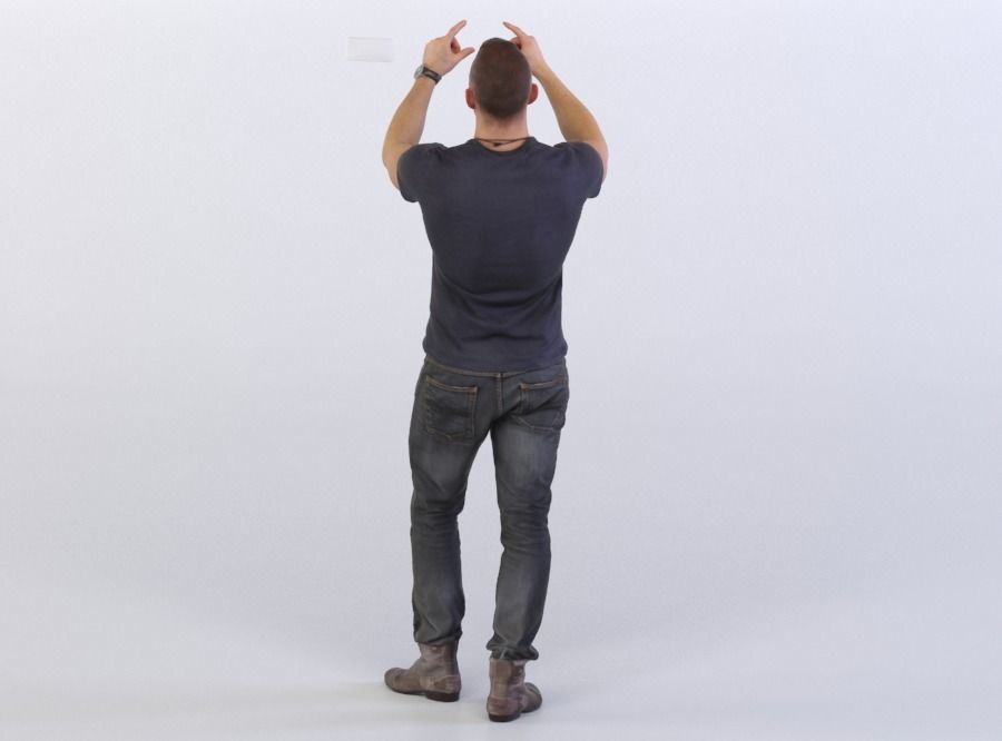 Pierre 0302 Man taking a picture 3D model_2