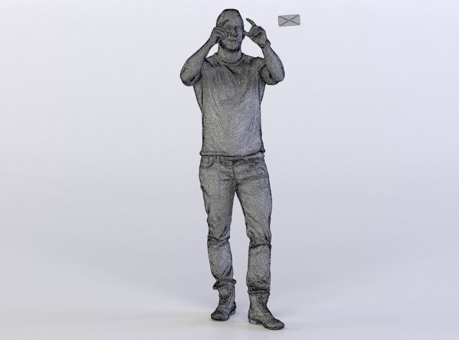Pierre 0302 Man taking a picture 3D model_4
