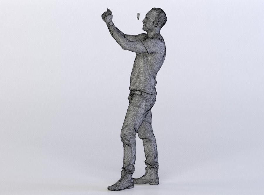 Pierre 0302 Man taking a picture 3D model_5
