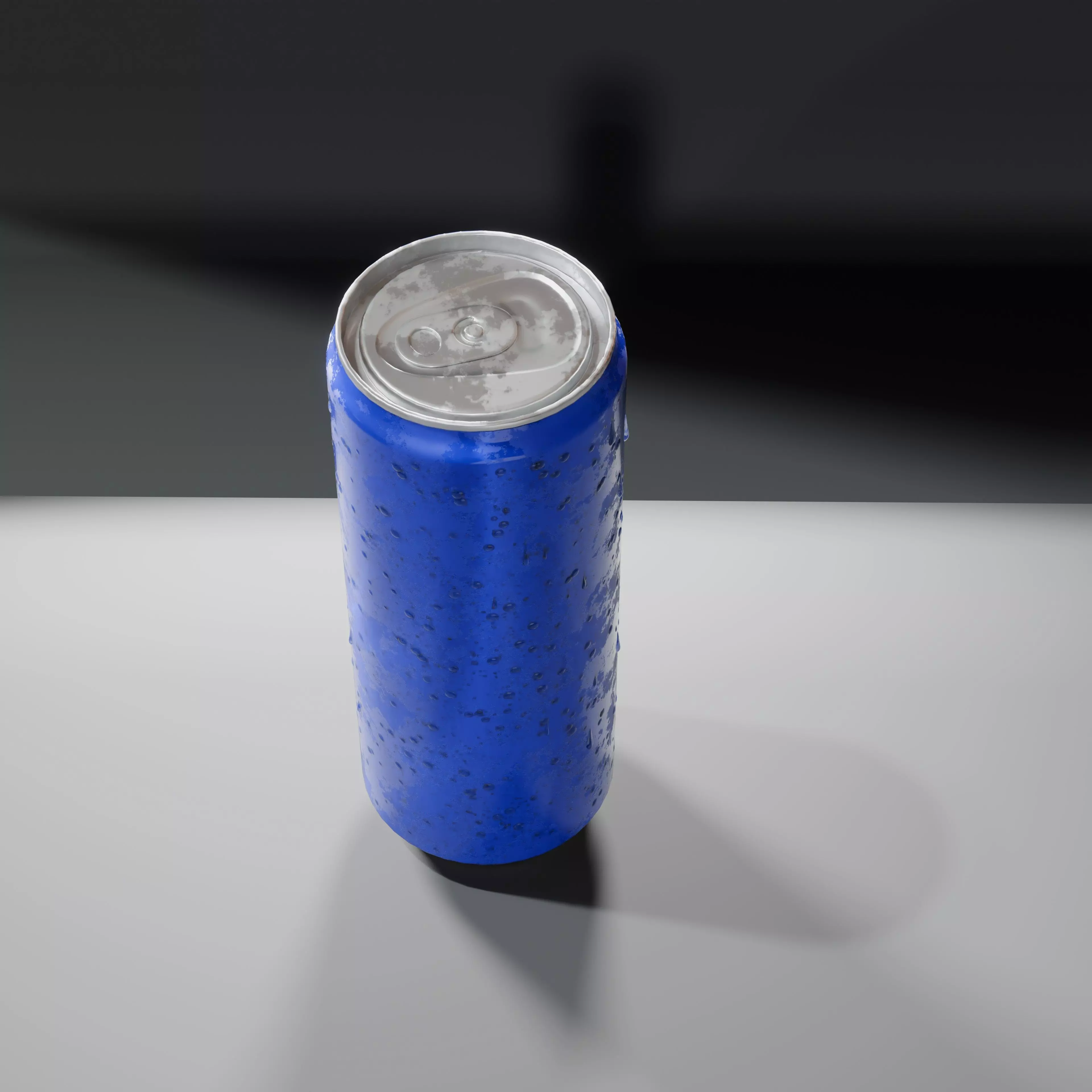Fully editable Soda can frosting effect and Droplets 3D model 3D model_2