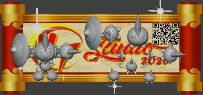 Pokemon Mega FaLinks 3D print model_1