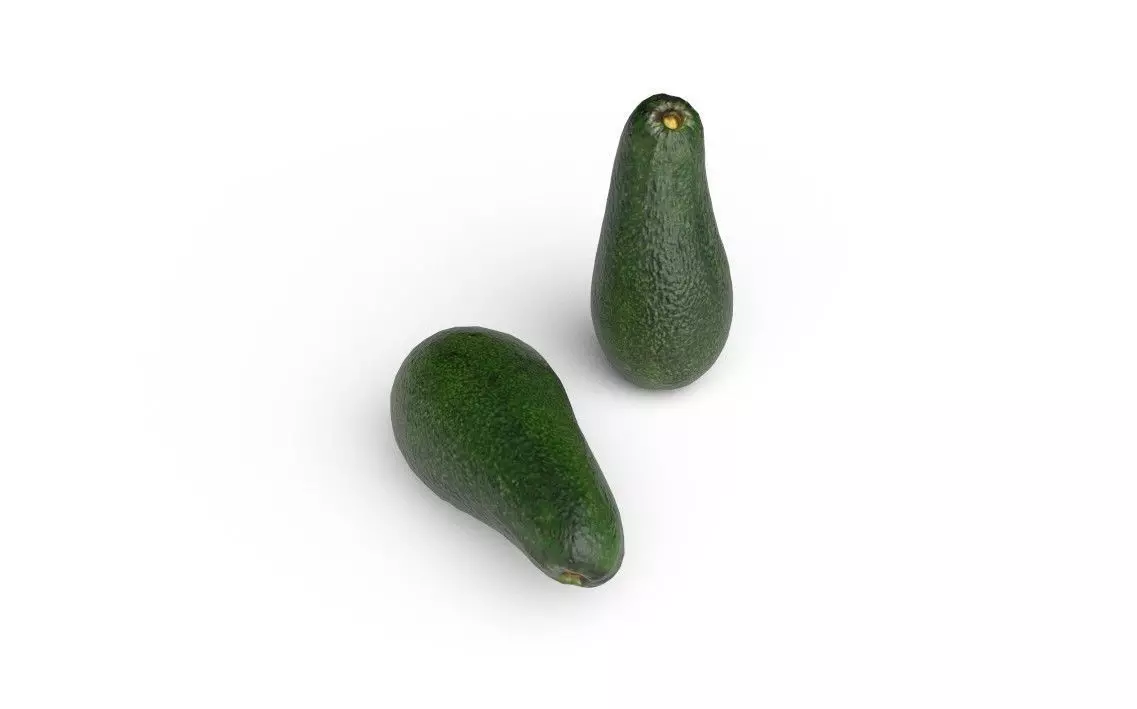 Avocado M01 Low-poly 3D model_4