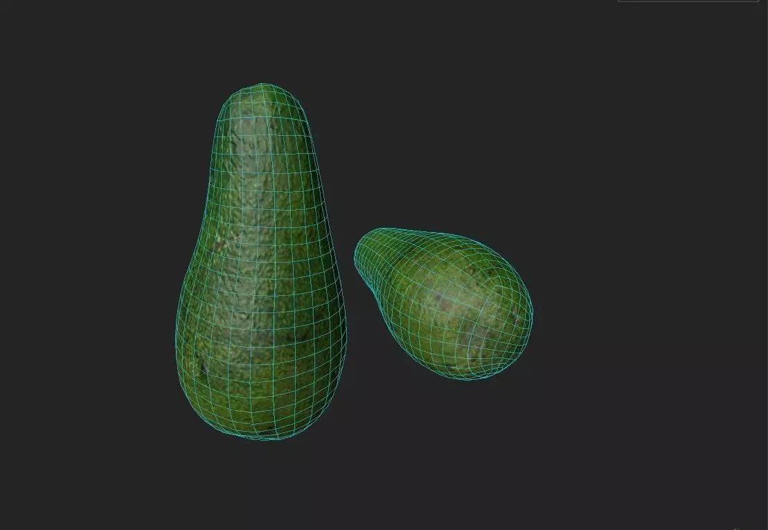 Avocado M01 Low-poly 3D model_1