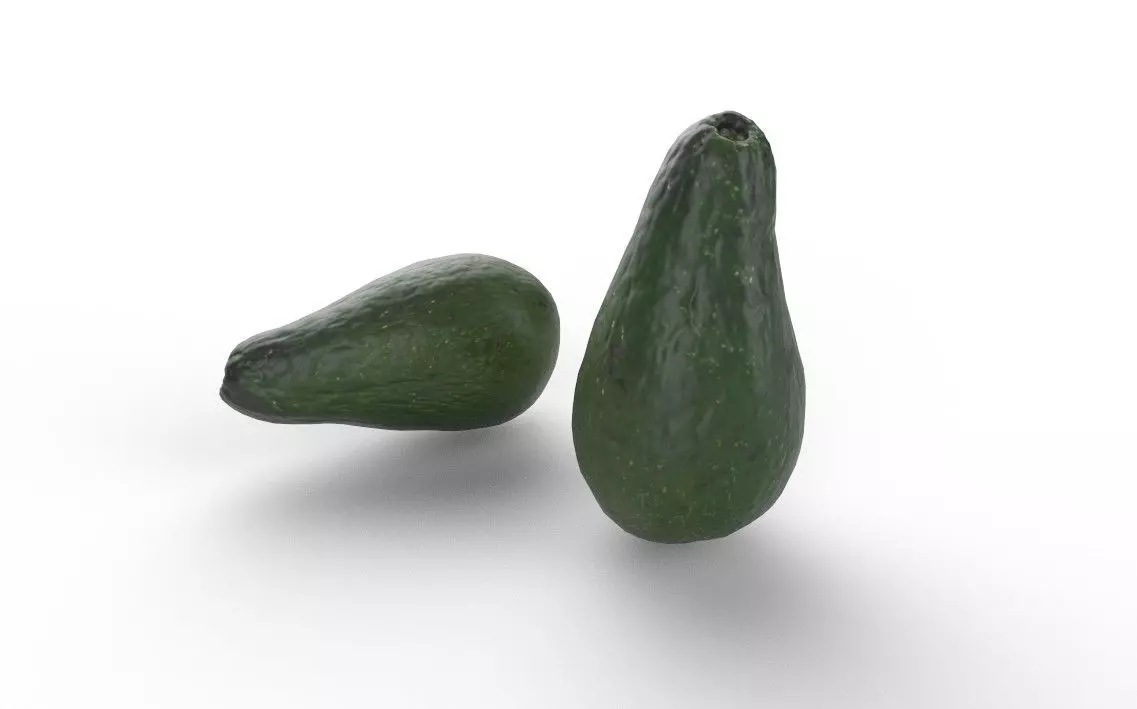 Avocado M02 Low-poly 3D model_5