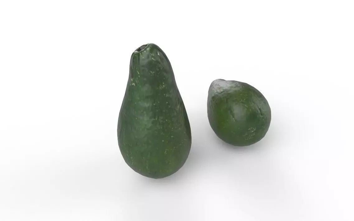 Avocado M02 Low-poly 3D model_0