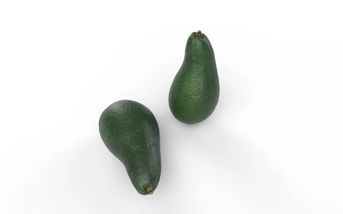 Avocado M03 Low-poly 3D model_4