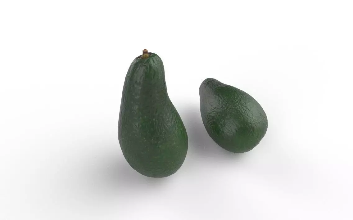 Avocado M03 Low-poly 3D model_0