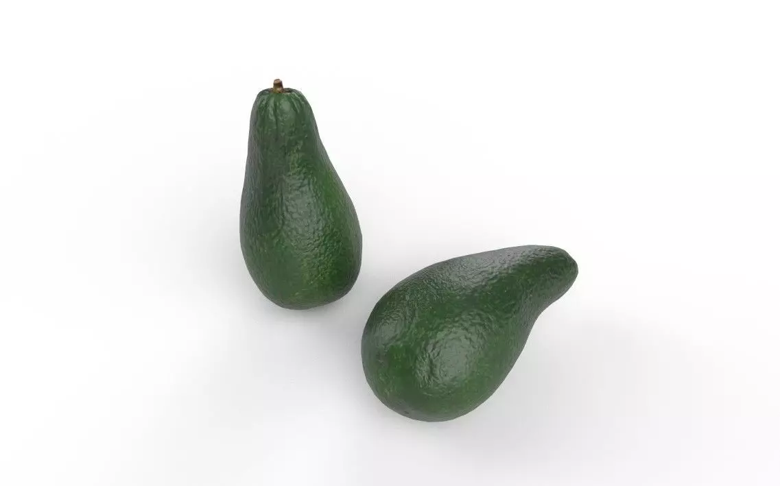 Avocado M03 Low-poly 3D model_3